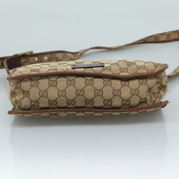 GUCCI GG Canvas Shoulder Bag Beige 91762 Auth 111560 - Picture 7 of 16